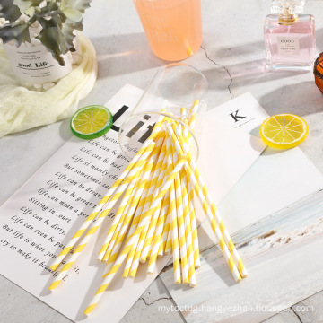 Biodegradable Paper Straw Disposable Colorful Printing Drinking Straws Pipes